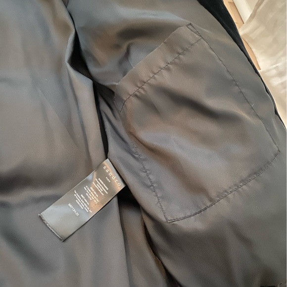SANDRO VELVET JACKET SZ 34 - Picture 6 of 9